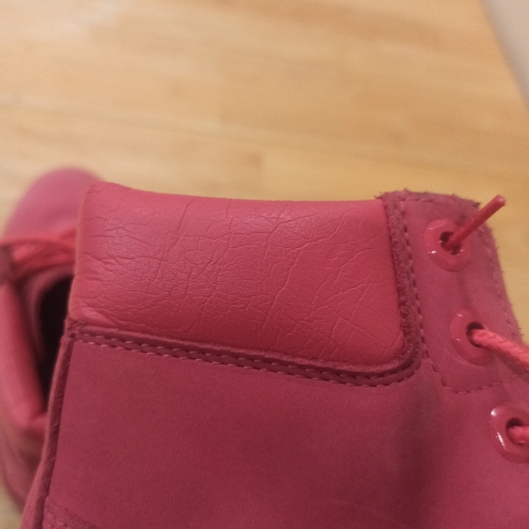 TIMBERLAND WOMEN'S PREMIUM 50TH WATERPROOF BOOT DARK PINK NUBUCK Size 5.5 - Picture 12 of 12